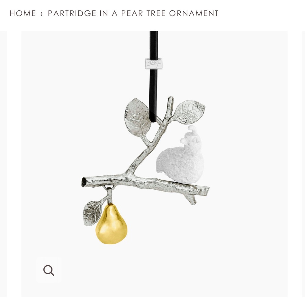 Michael Aram Partridge In A Pear Tree Ornament